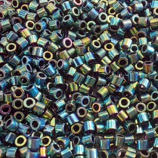 DBS0027 Teal Metallic Luster, Colour code 27 Size 15/0 Miyuki Delica Beads, 5.2g approx.