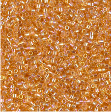 DBL0100 Light Amber Transparent AB size 8/0 Miyuki Delica Beads, Colour 0100, 5....