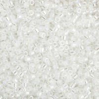DBL0231 Crystal White Ceylon Size 8/0 Miyuki Delica Beads, Colour Code 0231, 5.2g approx.