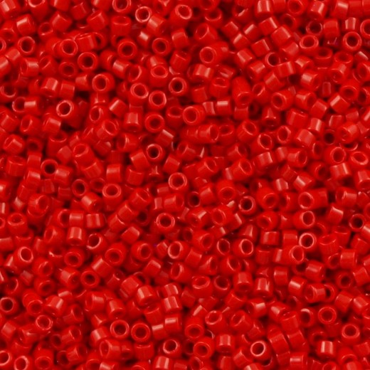 DBL0723 Opaque Dark Cranberry Size 8/0 Miyuki Delica Beads, Colour Code 0723, 5.2g approx.
