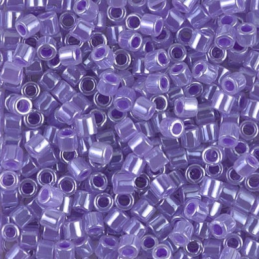 DBL0249 Lined Crystal Purple Size 8/0 Miyuki Delica Beads, Colour Code 0249, 5.2g approx.