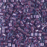 DBL0922 Sparkling Orchid Lined Aqua size 8/0 Miyuki Delica Beads, Colour 0922, 5.2g approx.