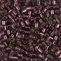 DBL1204 Silverlined Mauve size 8/0 Miyuki Delica Beads, Colour 1204, 5.2g approx.