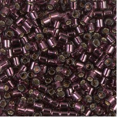 DBL1204 Silverlined Mauve size 8/0 Miyuki Delica Beads, Colour 1204, 5.2g approx...