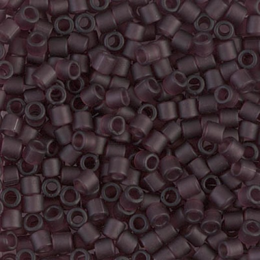 DBL1264 Matte Transparent Mauve size 8/0 Miyuki Delica Beads, Colour 1264, 5.2g approx.
