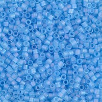 DBM0861 Aqua Transparent AB Matte, Size 10/0  Miyuki Delica Beads, Approx. 5.2g