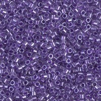 DBM0906 Sparkling Purple Lined Crystal, Size 10/0  Miyuki Delica Beads, Colour code 0906 - Approx. 5.2g