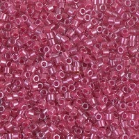 DBM0914 Sparkling Dark Pink Lined crystal, Size 10/0  Miyuki Delica Beads, Colour 914 - Approx. 5.2g