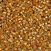 DBM1833 Duracoat Galvanised Yellow Gold - Miyuki  Miyuki Delica Beads Size 10/0 Colour Code 1833- 5.2g