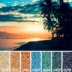 Sunset colour inspiration Miyuki Delica bead collection - Miyuki 11/0 Delica Beads
