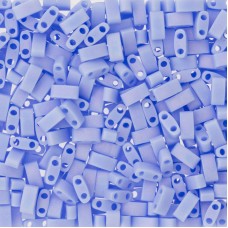 Opaque Light Periwinkle Matted AB Miyuki Half TILA Beads, Colour 0494FR, 5.2g ap...