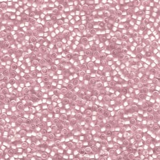 Semi Matte Pale Pink Lined Crystal, colour 1923, Miyuki 11/0, 250g approx.