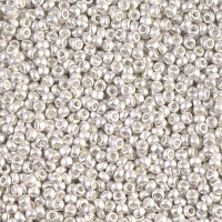Matte Bright Sterling Silver Plated, Miyuki 11/0 Seed Beads, Colour 0961F, 5.2g Approx