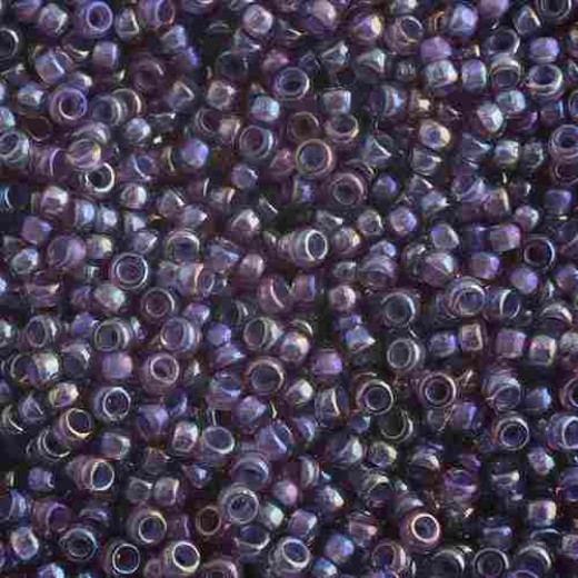 Lined Light Amethyst AB Miyuki 15/0 Seed Beads, 100g, Colour 0360