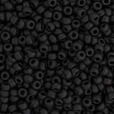 Black Matte Miyuki 15/0 Seed Beads, 8.2g, Colour 0401F