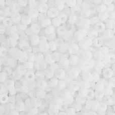 Chalk White Opaque Matte  Colour -0402F Miyuki 15/0 Seed Beads, 8.2g approx.