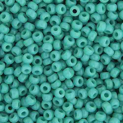 Turquoise Green Opaque  Colour -0412 Miyuki 15/0 Seed Beads, 8.2gm apprx.