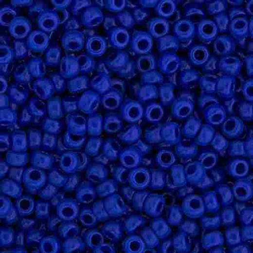 Cobalt Blue Opaque Miyuki 15/0 Seed Beads, 100g, Colour 0414