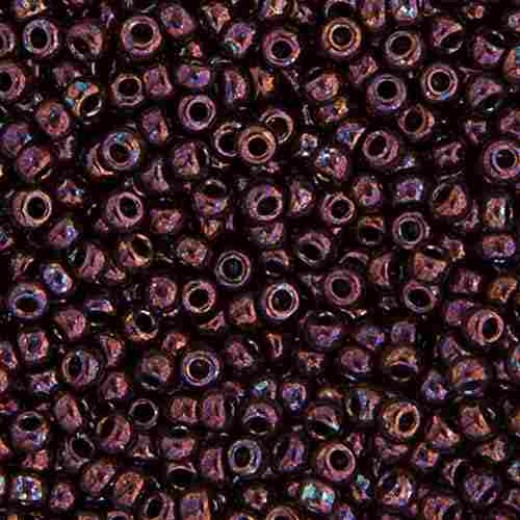 Raspberry Opaque Metallic  Colour -0460 Miyuki 15/0 Seed Beads, 8.2gm apprx.