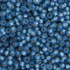 Denim Blue S/L Dyed Alabaster, Colour 0648, Miyuki 15/0 Seed Beads, 8.2g approx.