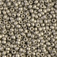 Matte Light Pewter Duracoat Galvanized Size 8/0 seed beads,, Colour 4221F, 22gm
