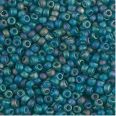 Matte Transparent Teal AB  Miyuki Size 8/0 seed beads, Colour  2405FR, 22gm