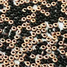 Black Capri Rose Matted, Miyuki 11/0 Union Seed Beads, Colour 401F/27241, Approx...