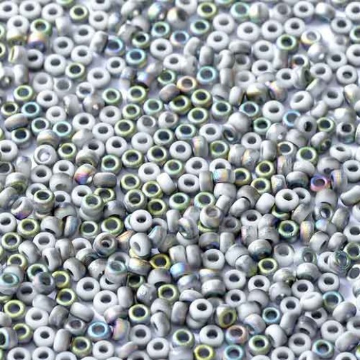 Chalk White Opaque Vitrail Matted. Miyuki 11/0 Union Seed Beads, Colour 0300/28710, Approx. 22g
