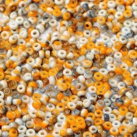 White Opaque Funky Copper, Miyuki 11/0 Union Seed Beads, Colour Code 55058, Approx. 22g