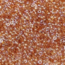 Crystal Orange Rainbow Coated Beads, 22gm