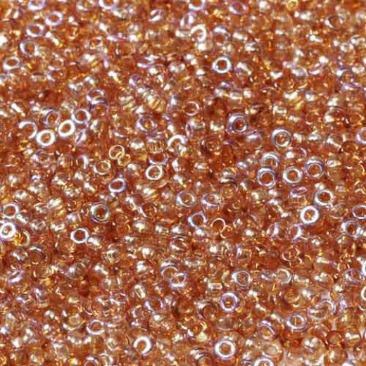 Crystal Orange Rainbow, Miyuki 11/0 Union Seed Beads, Colour 00030/98535, Approx. 22g