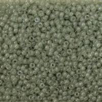 Sage Translucent Miyuki 11/0 Seed Beads, Approx 22g, Colour 2375