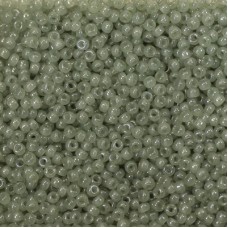 Sage Translucent Miyuki 11/0 Seed Beads, Approx 22g, Colour 2375