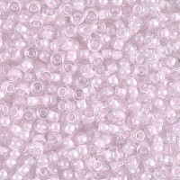 Pink Lined Crystal Miyuki Seed beads - 8/0, colour 0207, - 22grms