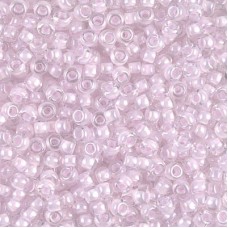 Pink Lined Crystal Miyuki Seed beads - 8/0, colour 0207, - 22grms