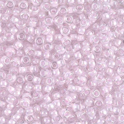 Pink Lined Crystal Miyuki Seed beads - 8/0, colour 0207, - 22grms