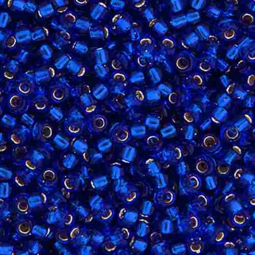 Cobalt Blue Silver Lined  Colour -0020 Miyuki 15/0 Seed Beads, 8.2gm apprx.
