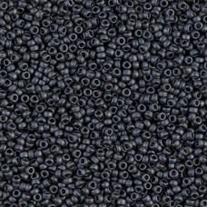 Matte Metallic Slate Miyuki 15/0 Seed Beads, 8.2g, Colour 2065