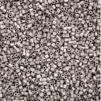 Size 11/0 Miyuki Cut Seed Beads, Matte Palladium, Colour 0194F, Approx 5.2 Grams