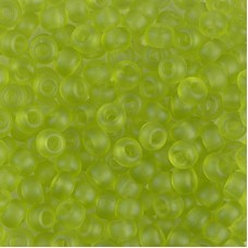 Transparent Matte Chartreuse , Colour 0143F Miyuki 6/0 Seed Beads, 20g approx.