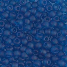 Matte Transparent Capri Blue, Colour 0149F Miyuki 6/0 Seed Beads, 20g approx.