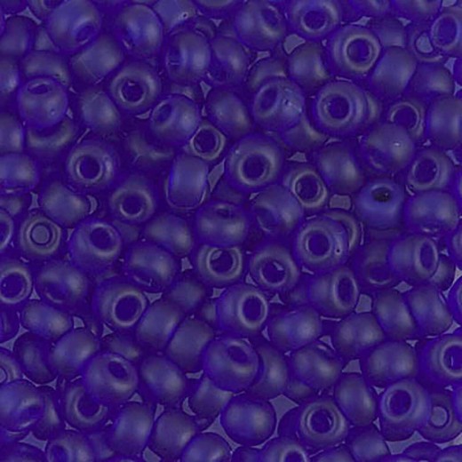 Cobalt Matte Transparent  Miyuki 6/0 Seed Beads, 20g approx. colour 0151F
