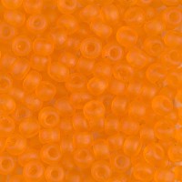 Orange Transparent Matte, Miyuki 6/0 Seed Beads, Colour 0138F, 250g