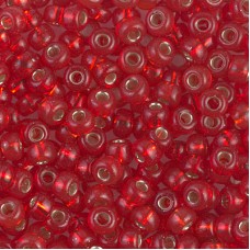 Silver Lined Red, Colour 0140S Miyuki 6/0 Seed Beads, 20g approx.