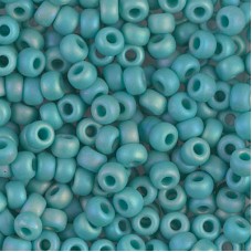 Turquoise Green Opaque AB Matte Miyuki size 6/0 Colour  0412FR, 20g approx.