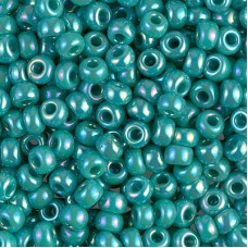 Turquoise Green Opaque AB Miyuki size 6/0 Colour  0412R, 20g approx.