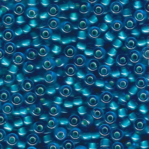 Pearlised Capri-Blue-Mint Miyuki 6/0 Seed Beads, 20g, Colour 3808