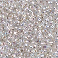 Crystal AB Miyuki size 6/0 Colour  1001, 20g