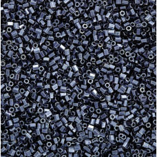 Size 8/0 Miyuki Cut Seed Beads, Gunmetal, Colour 0451, Approx 22 Grams