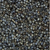 Size 8/0 Miyuki Cut Seed Beads, Matte Metallic Grey, Colour 2002, Approx 22 Grams